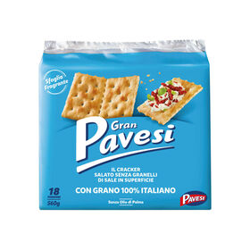 Bolachas Crackers Sem Sal Na Superfície Gran Pavesi 560 gr (18 Un)