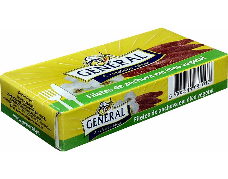 Filete Anchova General Em Óleo Vegetal 40(24)G