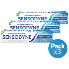 Pasta De Dentes Sensibilidade Proteção Diária Sensodyne 3 X 75 ml