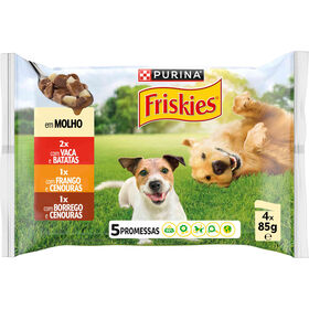 Comida Húmida Para Cão Adulto Frango Purina Friskies 4 X 85 g