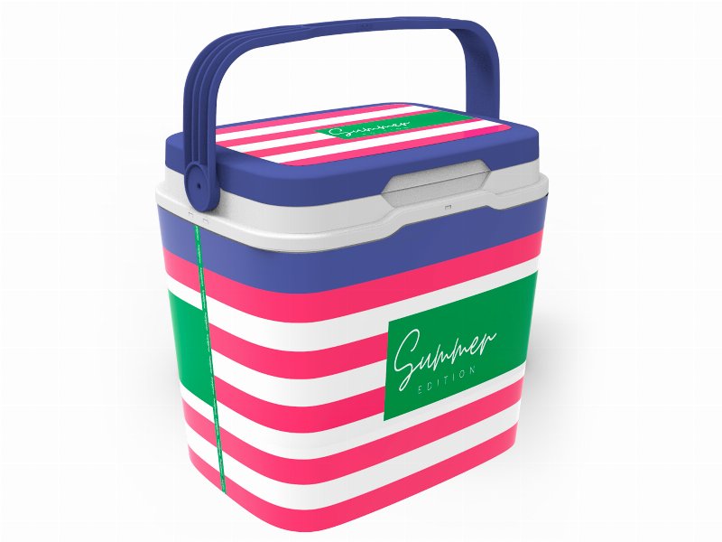 Geleira Decorada Campos Nevera Pink Navy 29 l