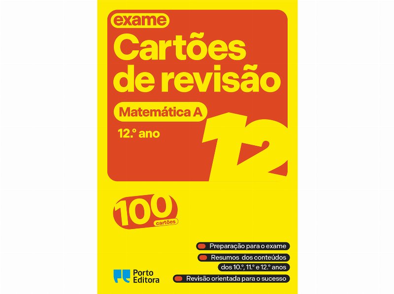 Livro Cartões De Revisão - Matemática A - 12.º Ano