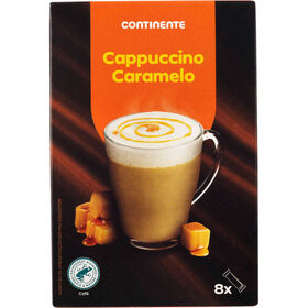 Cappuccino Solúvel Caramelo Continente 136 gr (8 Un)