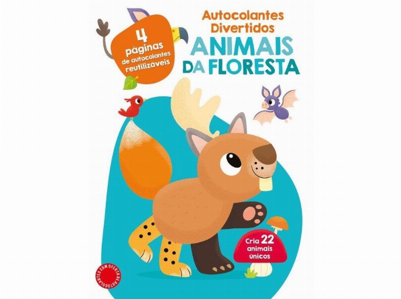 Autocolantes Divertidos Animais Da Floresta