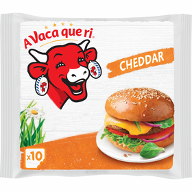 Queijo Cheddar Fundido Fatiado A Vaca Que Ri 200 gr