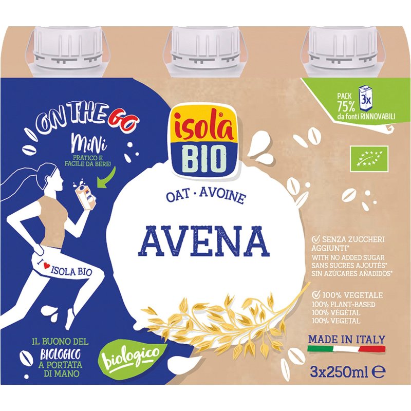 Bebida De Aveia Bio Pack 3X250 Ml 750 ml