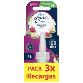 Ambientador Recarga Elétrico Relax Zen Glade 3 X 20 ml