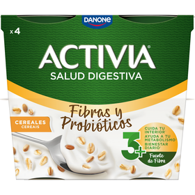 Iogurte Bifidus Fibra Pedaços Cereais Activia Danone 460 gr (4 Un)