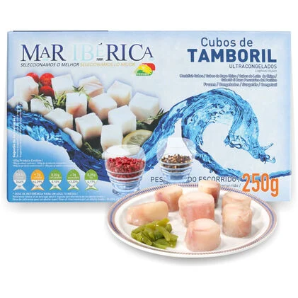 Cubos De Tamboril Congelados Mar Ibérica 0.25Kg