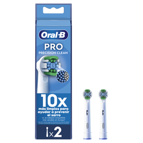 Recarga Escova De Dentes Elétrica Precision Clean Branca Oral-B 2 Un