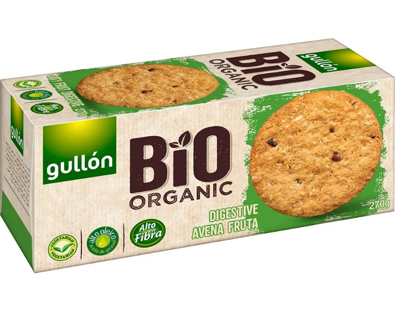 Bolacha Gullon Digestive Bio Aveia Fruta 270 g