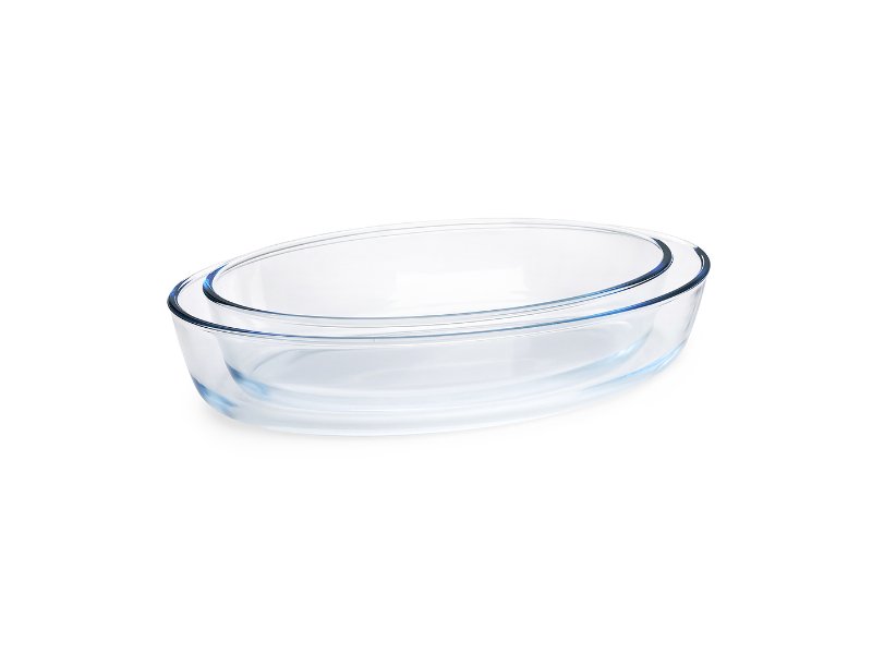 Conjunto De 2 Assadeiras Oven&Care Vidro Oval