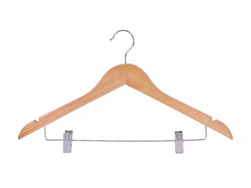 Conjunto 2 Cabides Actuel Madeira Com Pinças