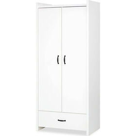 Roupeiro 2 Portas E 1 Gaveta 83X50X190Cm Branco Amelia Twinko