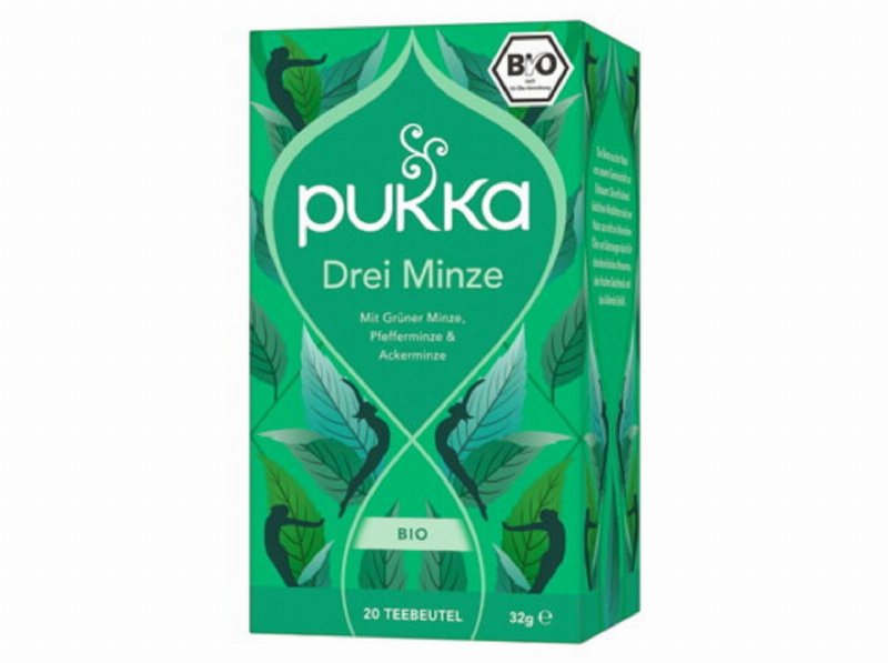 Chá Bio Pukka 3 Mentas 20 Saquetas