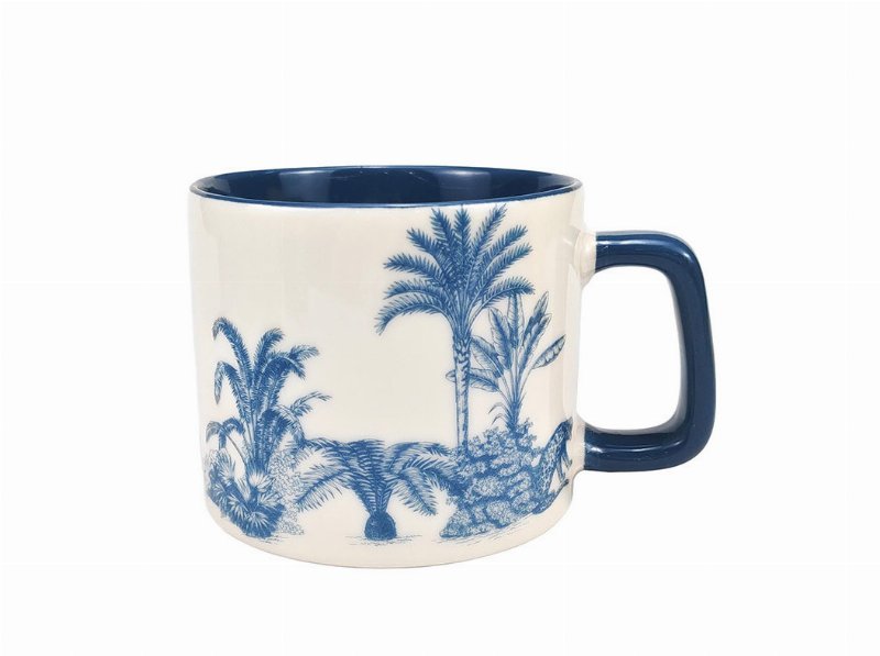 Caneca Jumbo Porcelana Actuel Azul 35 cl