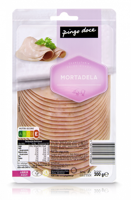 Mortadela Fatiada Pingo Doce 0.2Kg