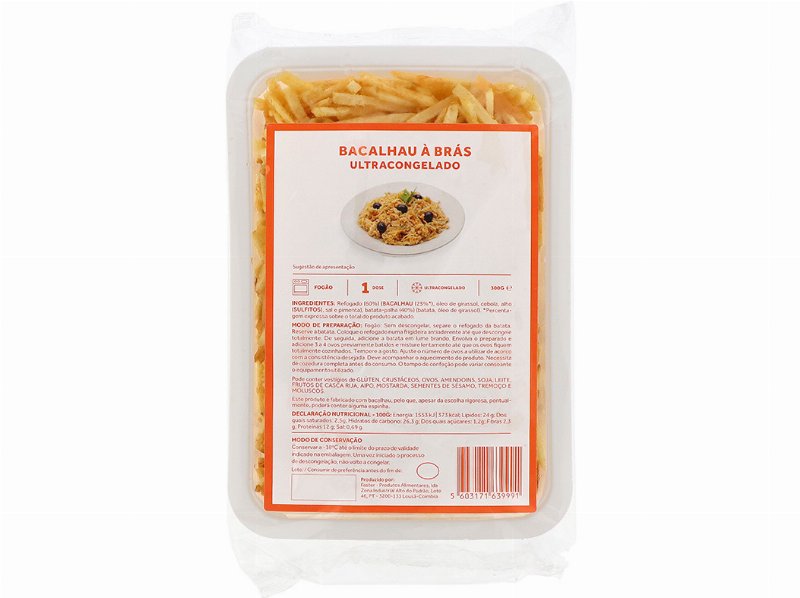 Bacalhau À Brás Faster Ultracongelado 300 g