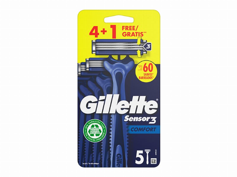 Máquina De Barbear Descartável Sensor3 Gillette 5 Un