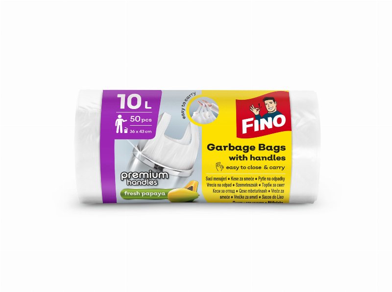 Sacos De Lixo Fino Asas Perfumado 10 l 50Un