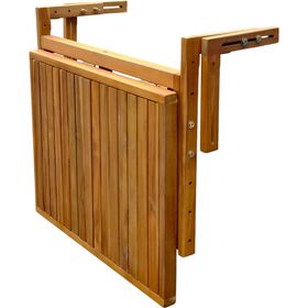 Mesa De Varanda Dobrável 79X59X55Cm Acácia Kasa