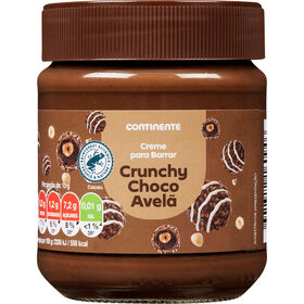 Creme Para Barrar Crunchy Choco Avelã Continente 300 gr