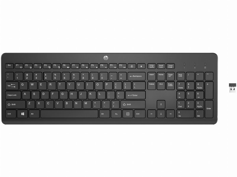 Teclado Sem Fios Hp 230 Preto