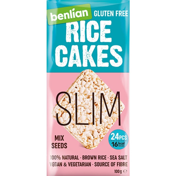 Tortas De Arroz Finas Com Mix De Sementes Sem Glúten 100 g