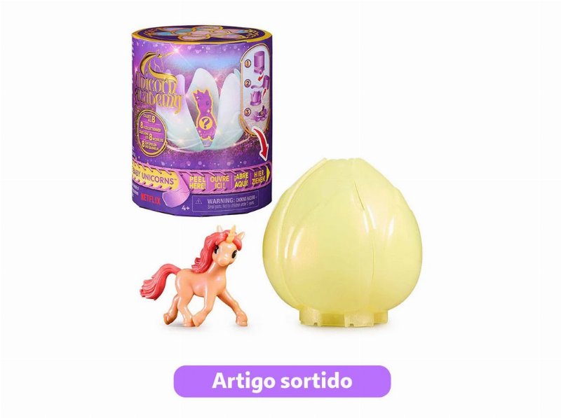 Mini Figura Surpresa Academia Unicórnio Modelos Sortidos