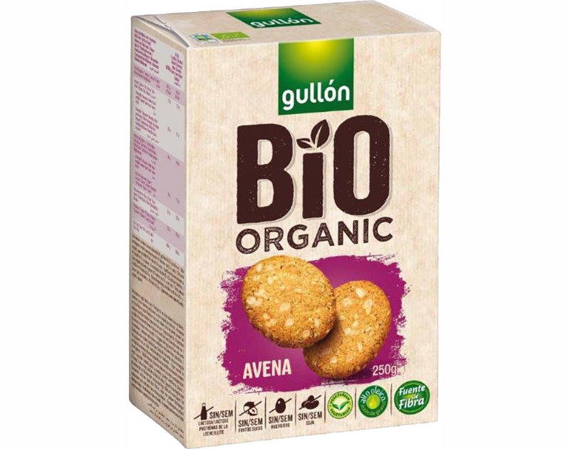 Bolacha Gullon Bio Organic Aveia 250 g