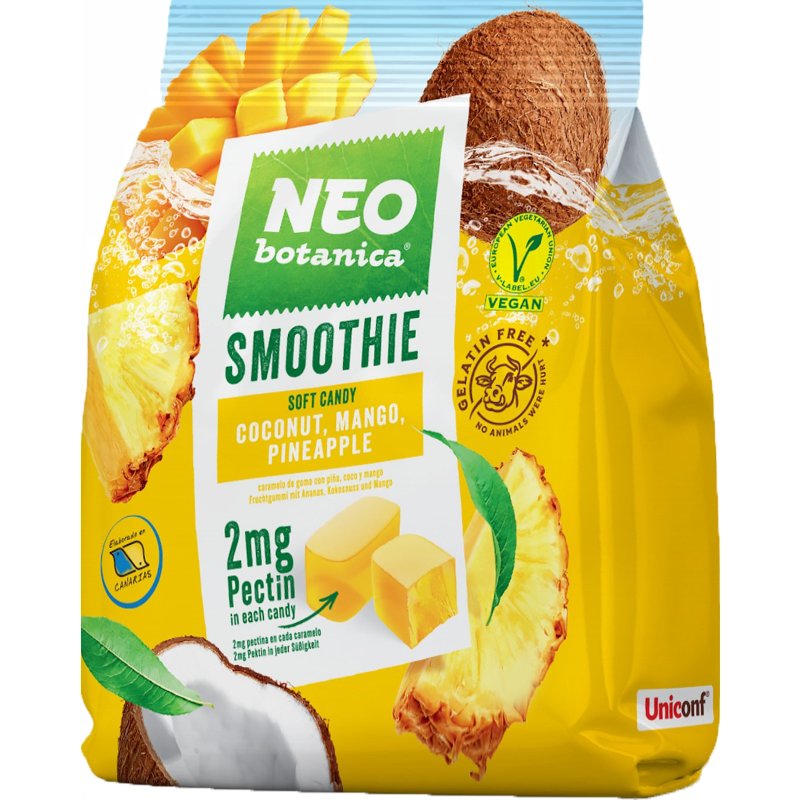 Gomas Smoothie Coco, Manga E Ananás 120 g