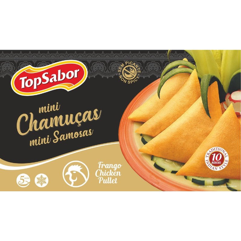 Mini Chamuças Sem Picante 10 Unidades 170 g