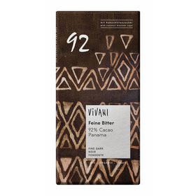 Tablete De Chocolate 92% Cacau Com Açúcar De Coco Vivani 80 gr
