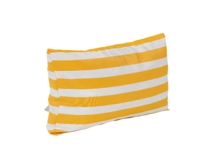 Almofada Para Praia Riscas Amarelas 45X22Cm