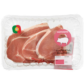 Costeletas Do Lombo De Porco Continente 650 gr (Aprox.)