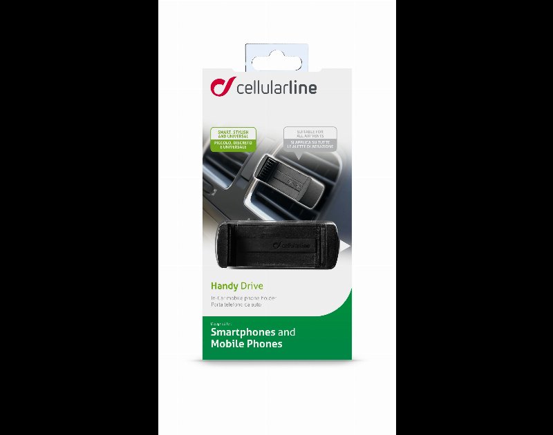 Suporte Para Carro Cellularline Handy Drive Preto