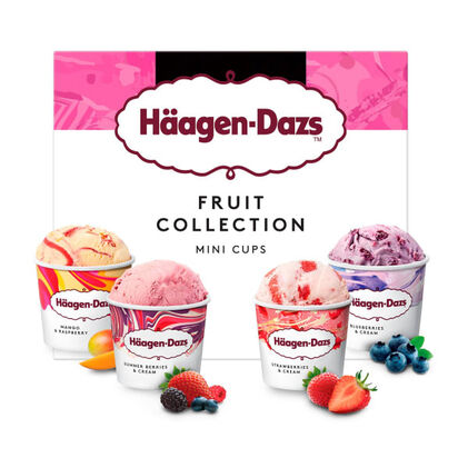 Gelados Fruit Collection Mini Pack 4 Häagen-Dazs 0.326L