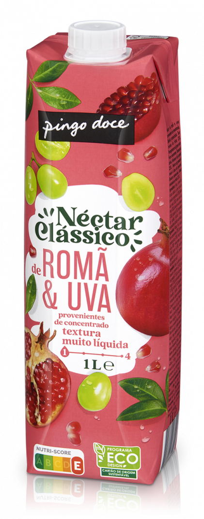 Néctar De Romã E Uva Pingo Doce 1L