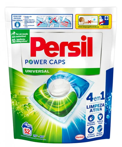 Detergente Máquina Roupa Cápsulas Universal Persil 52Dos
