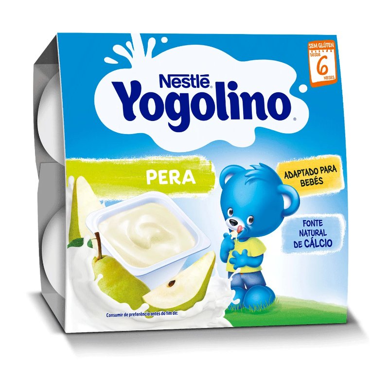 Sobremesa Láctea Nestlé Yogolino Pêra 4X100 g