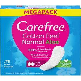 Pensos Diários Cotton Feel Aloe Carefree 76 Un