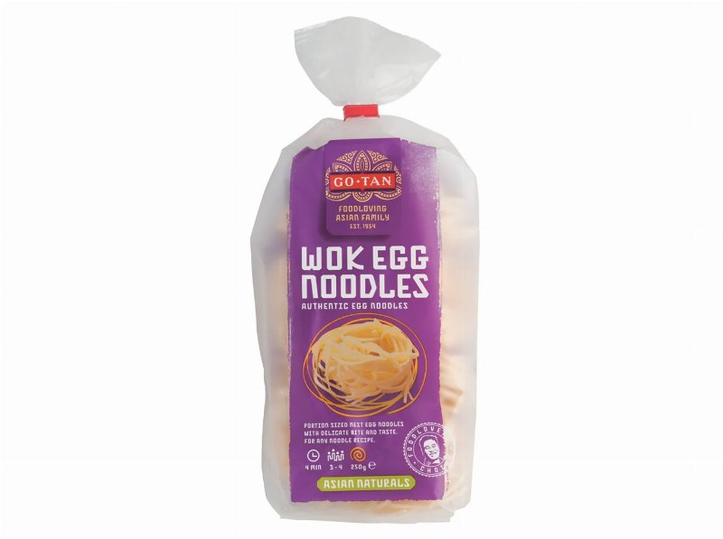 Massa Go Tan Wok Noodles C/Ovo 250Grs