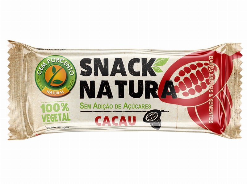 Barra Snack Natura Cemporcento Cacau 30 g