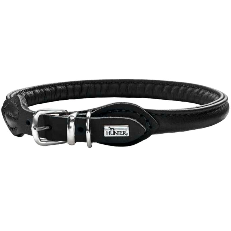 Coleira Para Cão Em Pele Soft Preto 40 Cm 1 unidade