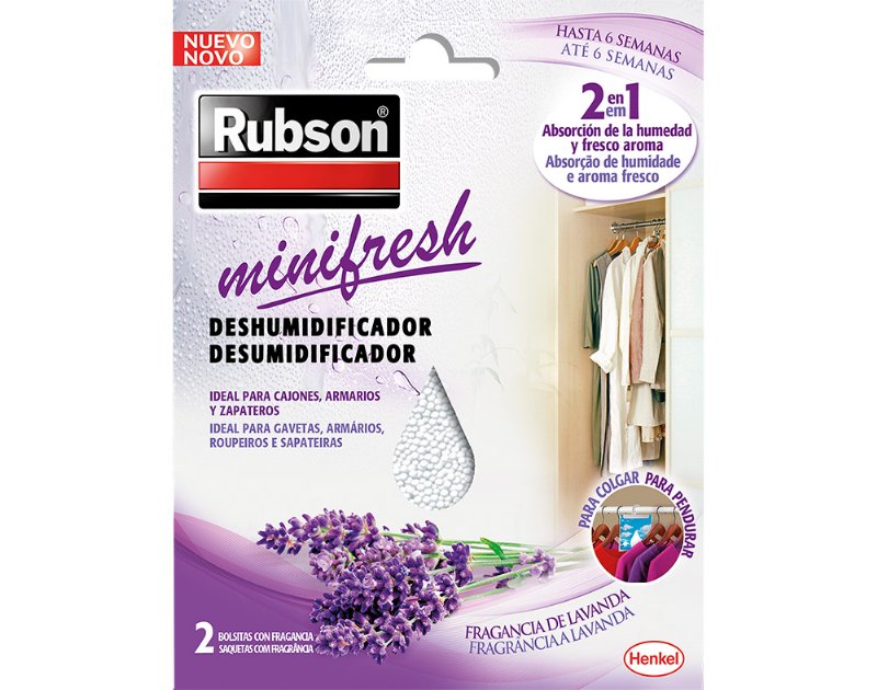 Desumidificador Rubson Para Armários Aroma Lavanda 2X50 g