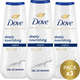 Gel De Banho Advanced Care Deeply Nourishing Dove 3 X 600 ml