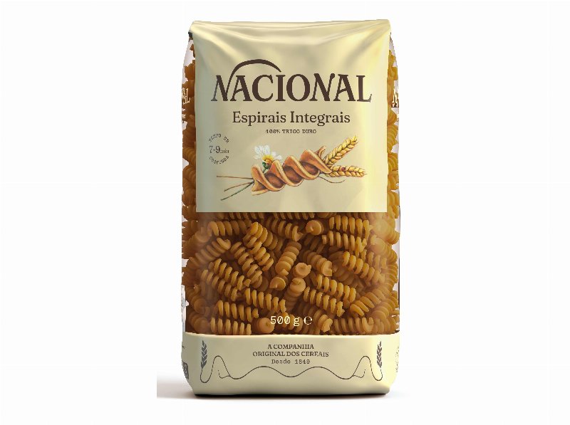 Massa Espirais Nacional Integral 500 g