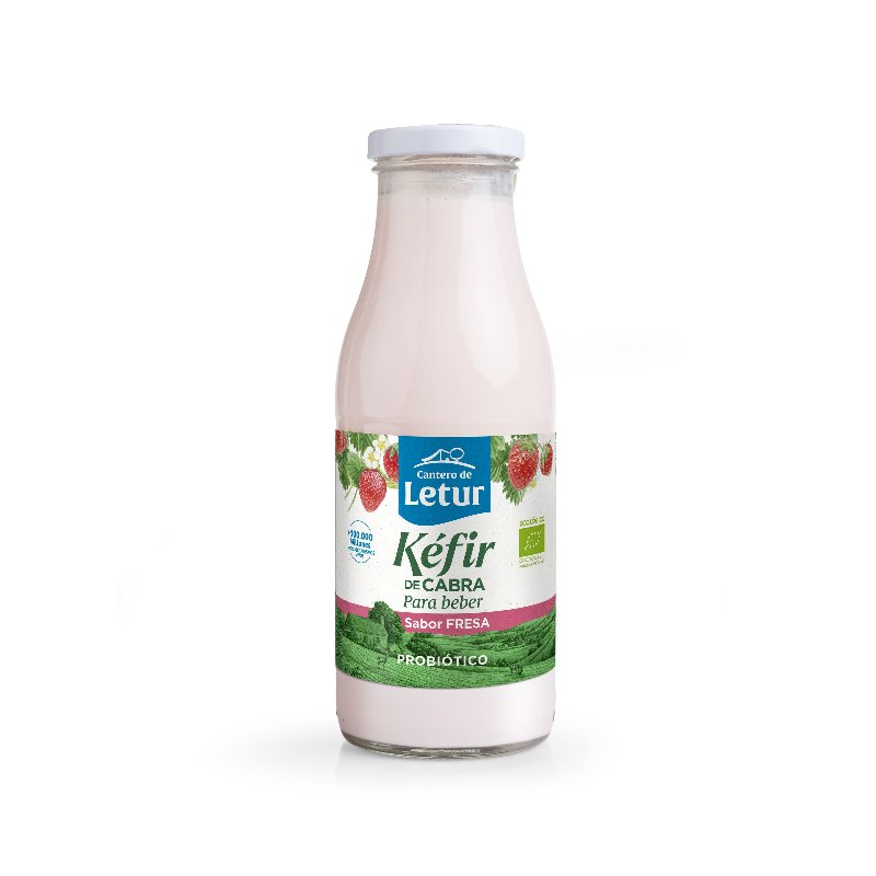 Kefir Up Bio Ecológico De Cabra Sabor Morango 500 g