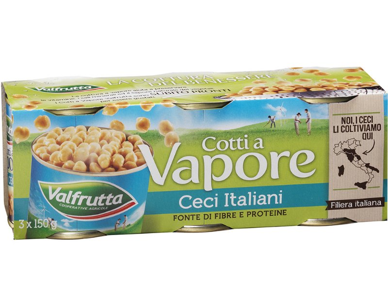 Grão De Bico Valfrutta Cozido Ao Vapor 3X150(140)G