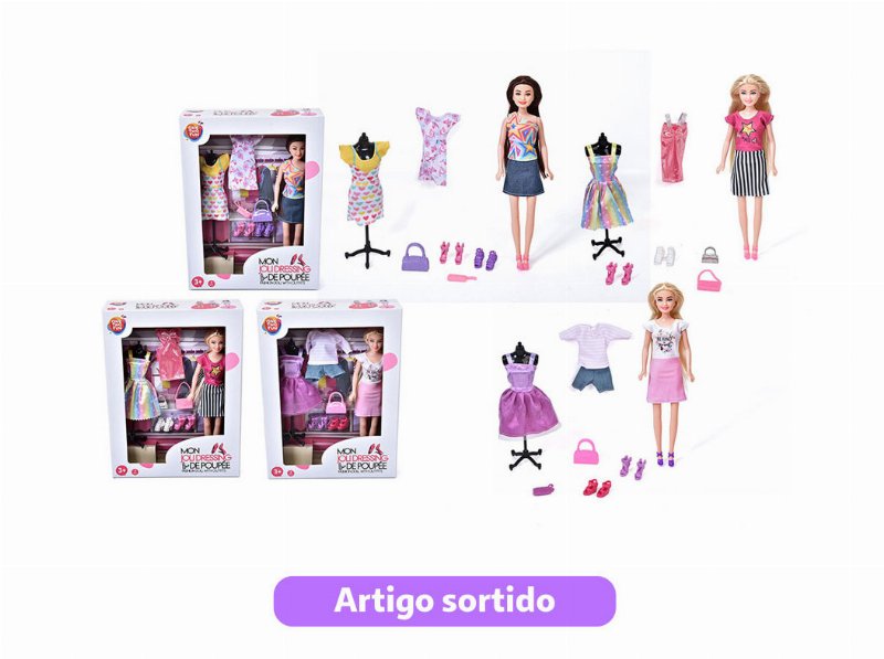 A Minha Boneca One Two Fun Com 2 Outfits Modelos Sortidos